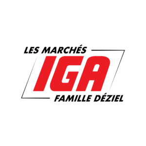 Logo IGA Déziel Blanc